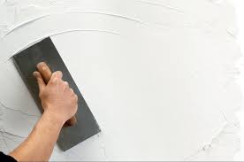 plastering walls